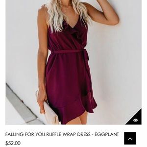 NBW Vici falling for you ruffle dress in pink